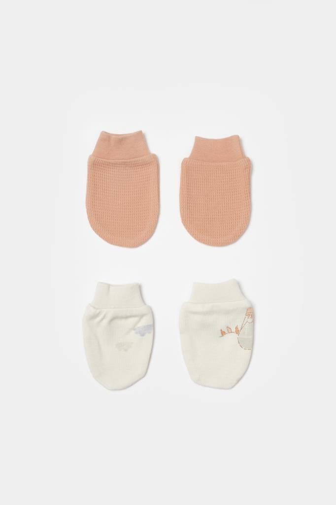 Nessiworld Bibaby Biorganic Teach Me 2'Li Bebe Eldiven 72240 Red