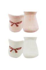 Baskets Nessiworld Bistyle 2 pièces, chaussettes Smile en coton peigné BS20106 Rose écru