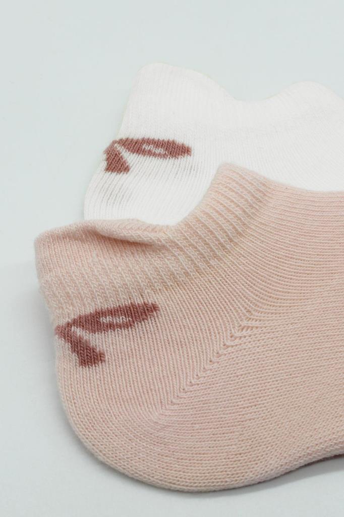 Baskets Nessiworld Bistyle 2 pièces, chaussettes Smile en coton peigné BS20106 Rose écru