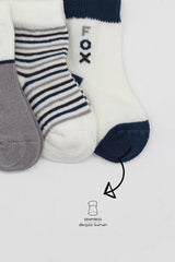 Nessiworld Bistyle 3'Lü Penye Soket Çorap BS10109 Gri