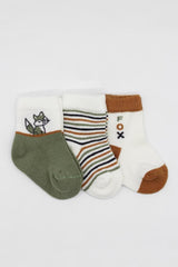 Nessiworld Bistyle 3-Pack Combed Cotton Ankle Socks BS10109 Nil