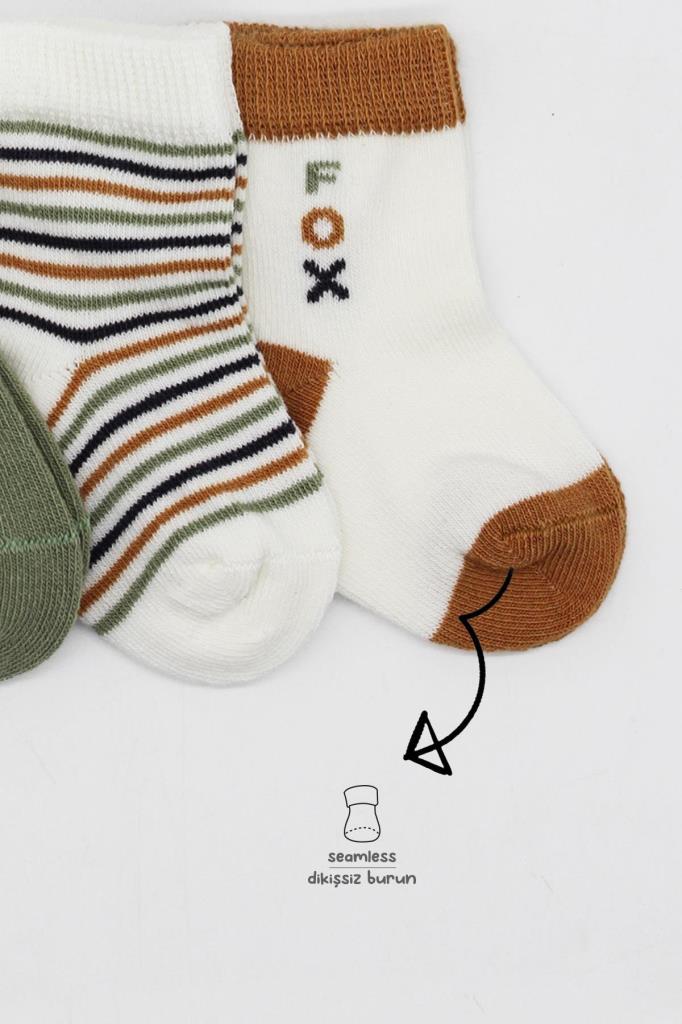 Nessiworld Bistyle 3-Pack Combed Cotton Ankle Socks BS10109 Nil