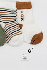 Nessiworld Bistyle 3-Pack Combed Cotton Ankle Socks BS10109 Nil