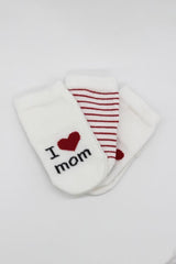 Nessiworld Bistyle Mom Dad 3'Lü Penye Soket Çorap 10123 Ekru