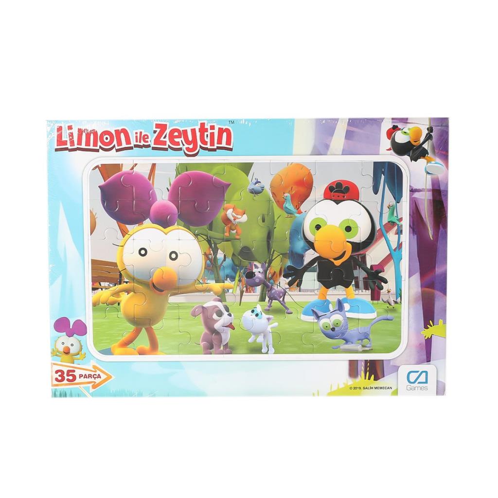 NessiWorld CAFRM-5082-5083 Lemon and Olive Frame Puzzle 35 Pieces