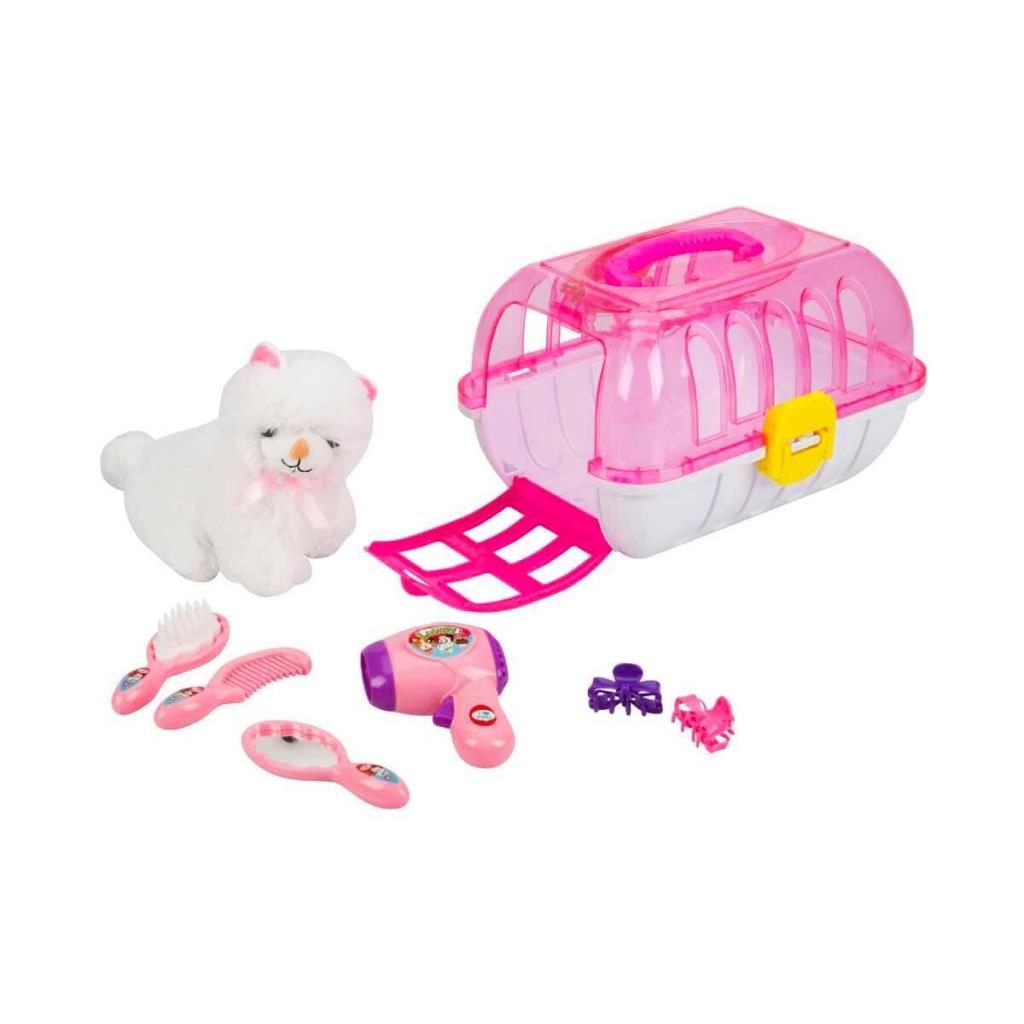Nessiworld Plush Cat Hairdresser Set with Bag