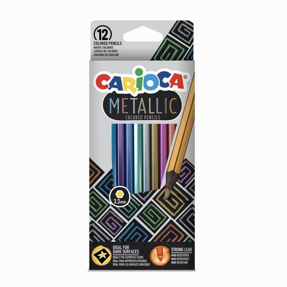 Nessiworld Carioca 12 Color Metallic Crayon Set