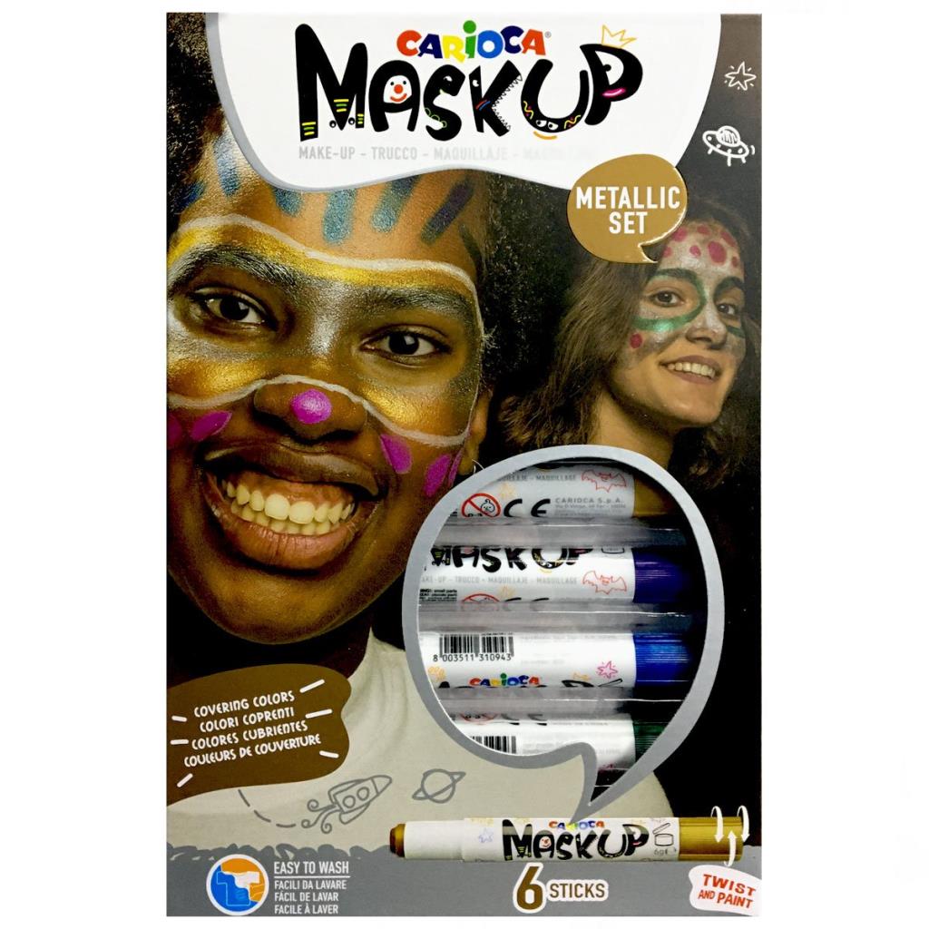 Nessiworld Carioca 6 Gr. 6 Color Metallic Face Paint 43155