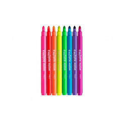 Lot de 8 feutres de couleur fluorescents lavables Carioca de Nessiworld