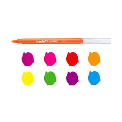 Lot de 8 feutres de couleur fluorescents lavables Carioca de Nessiworld