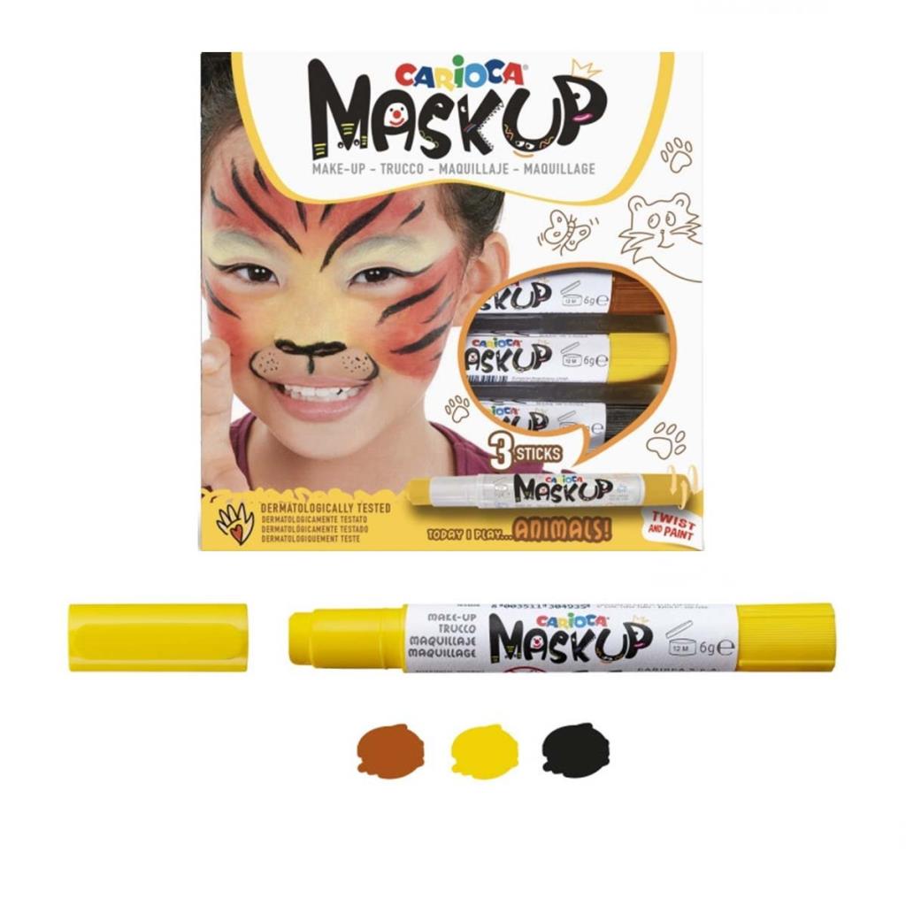 Nessiworld Carioca Mask Up Face Paint 3 Colors Animals