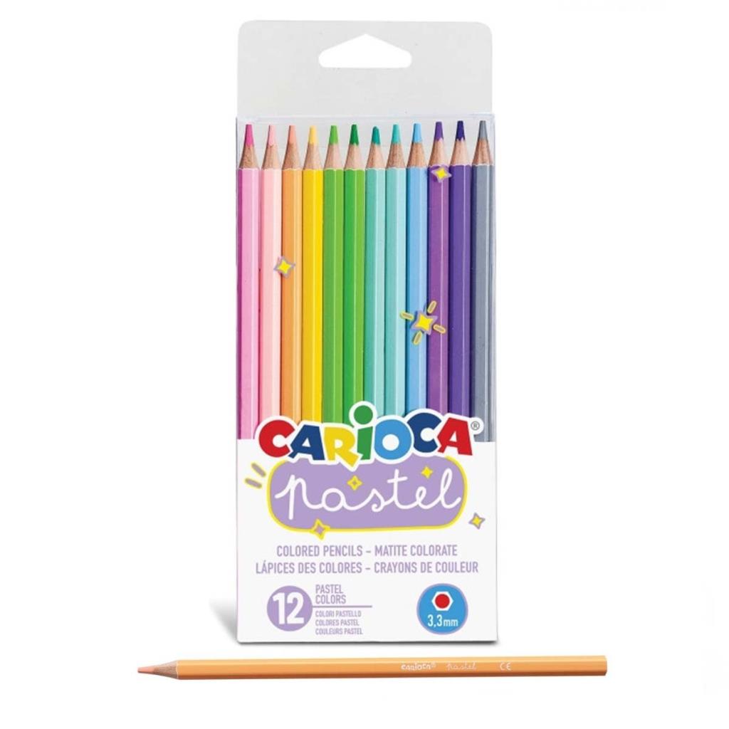 Nessiworld Carioca Pastel Colored Crayons 12 Pieces