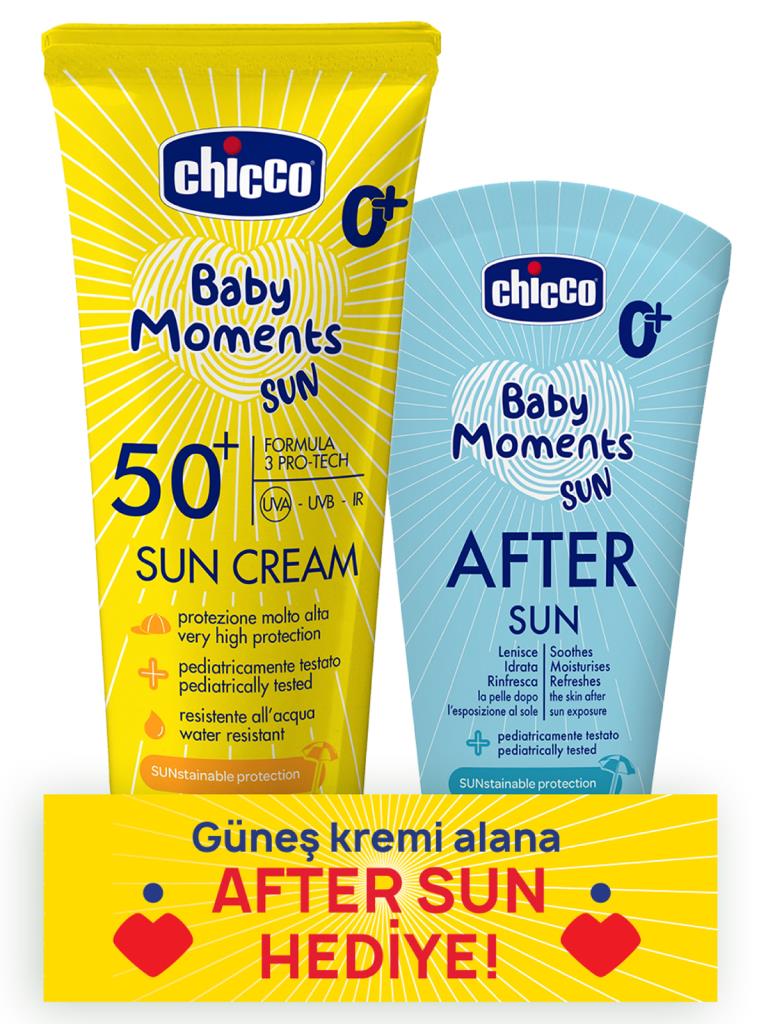 Nessiworld Chicco Baby Moments Sun Cream Spf 50+ 75 ml + After Sun Gift