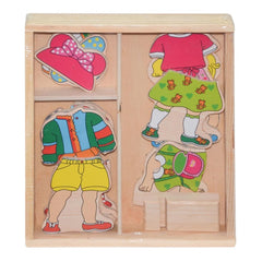 Nessiworld CS-6817 Wooden Dress Up Game -Chiva