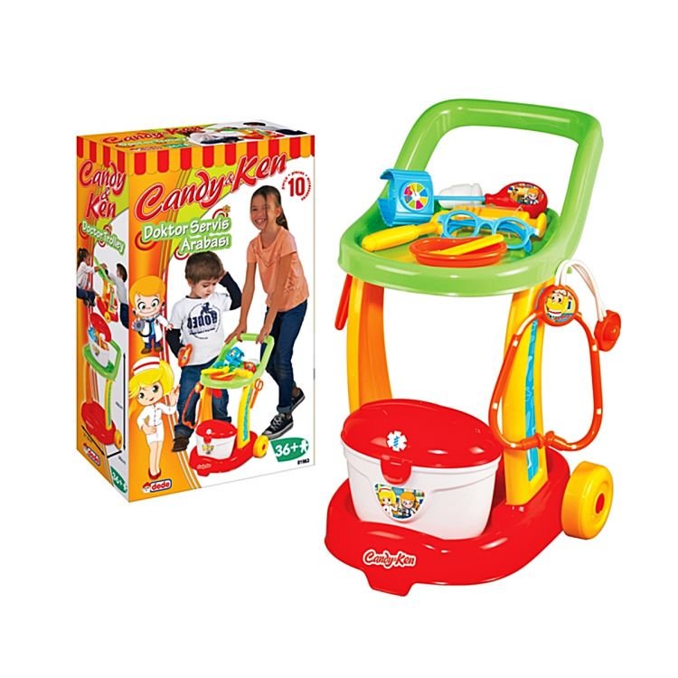 Nessiworld Grandfather Candy Doctor Service Cart