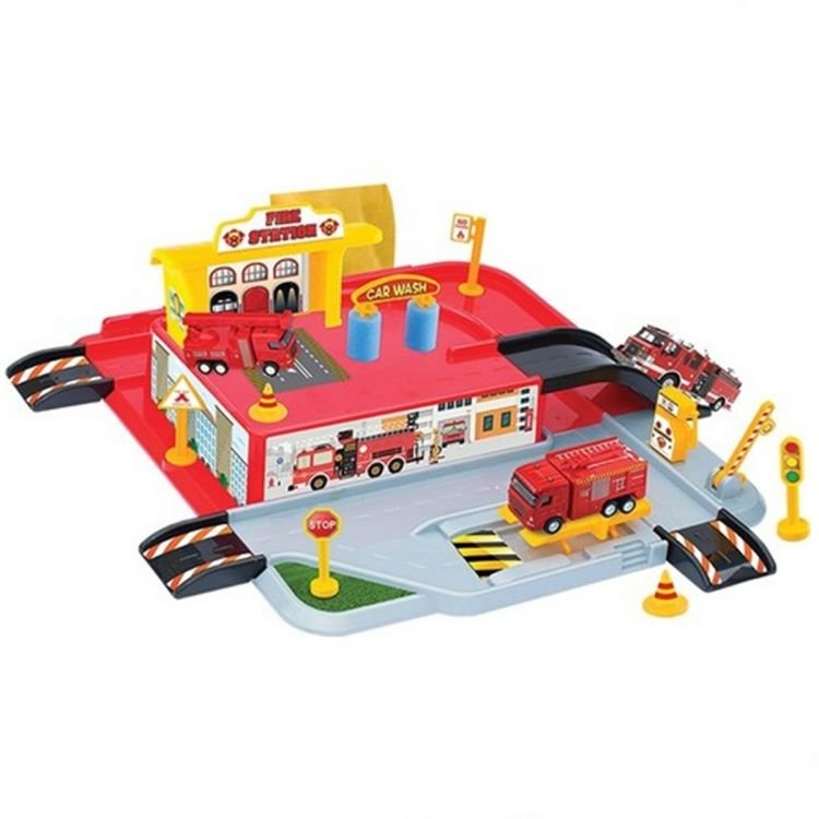 Nessiworld Grandfather Firefighter Garage Set