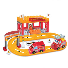 Nessiworld Grandfather Fire Brigade Road Set 50 Pieces
