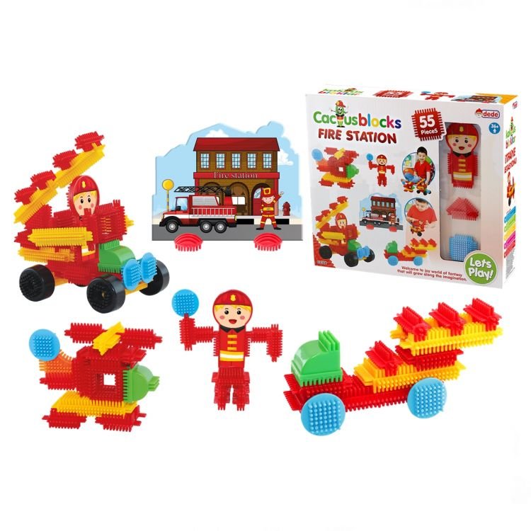 Nessiworld Grandfather Cactus Blocks Fire Brigade 55 Pieces