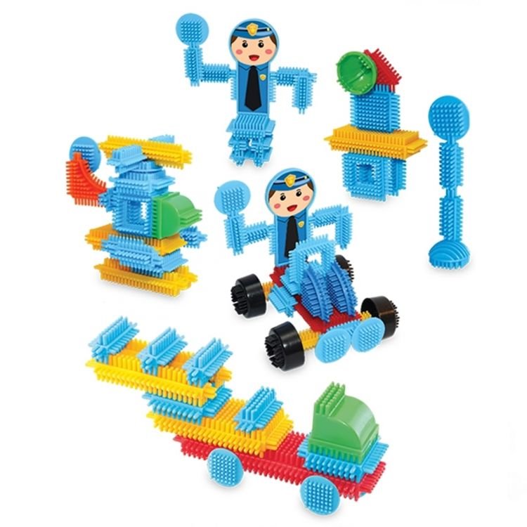 Nessiworld Grandfather Cactus Blocks Police Set 55 Pieces