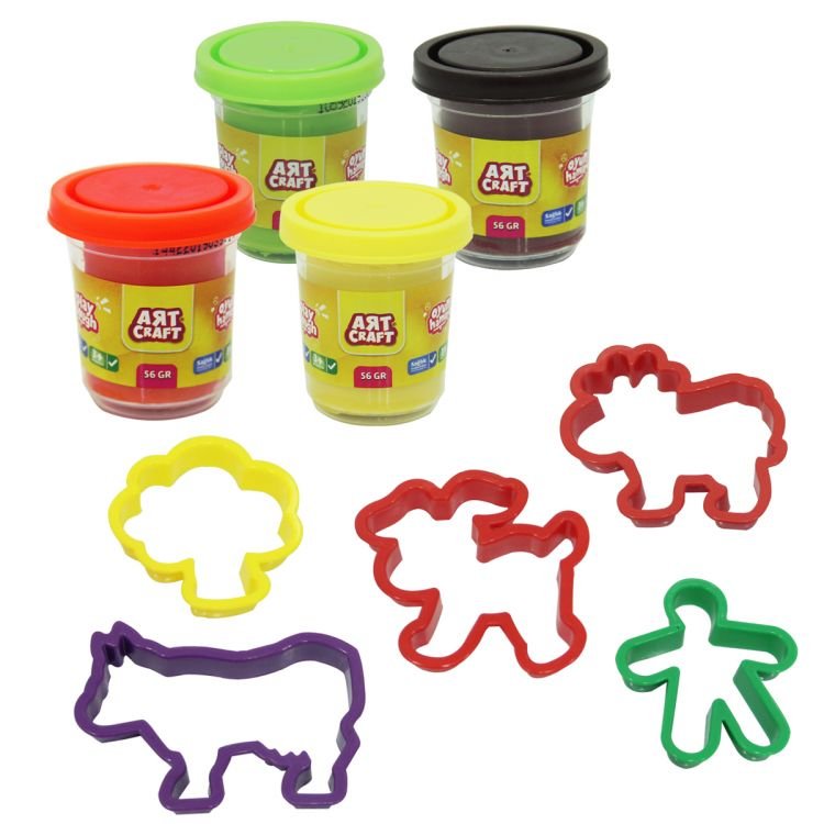 Nessiworld Grandfather Play Dough Set Animals