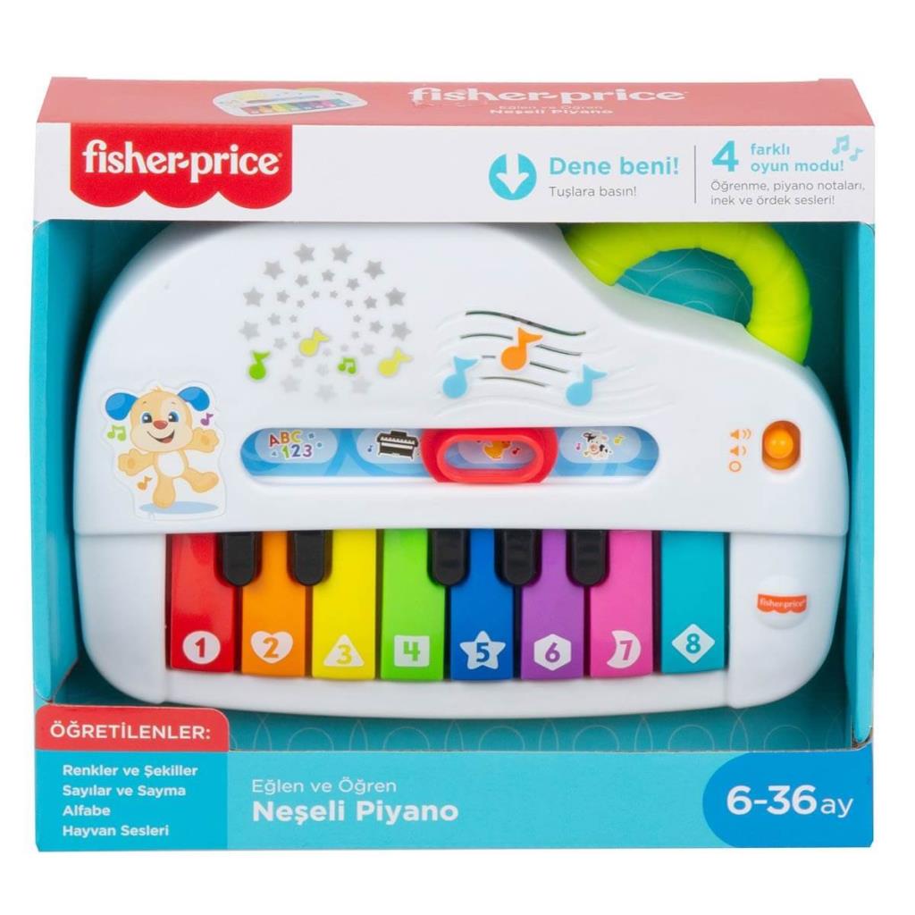 Nessiworld Fisher Price Light and Fun Toy Piano Turkish GTW20
