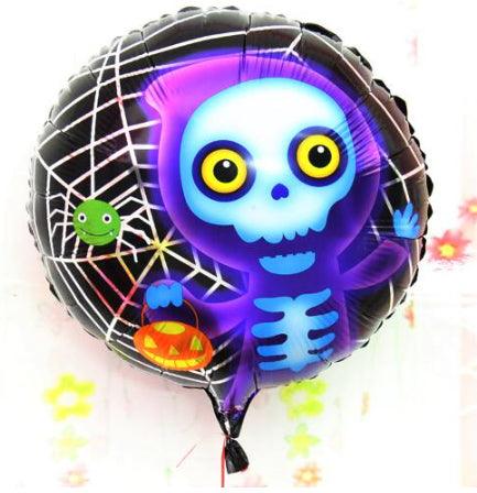Ballon aluminium fantôme squelette d'Halloween Nessiworld 18 pouces