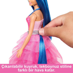 NessiWorld HRR16 Barbie Blue Haired Princess Doll
