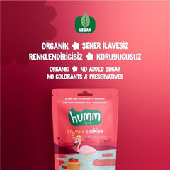 Nessiworld Humm Organik Vegan Çilekli Kurabiye 55 Gr