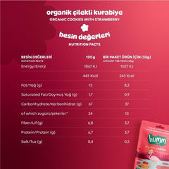 Nessiworld Humm Organik Vegan Çilekli Kurabiye 55 Gr