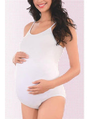 Nessiworld Nessiworld İmer Maternity Snap Bodysuit 9253 White