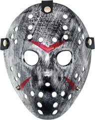Nessiworld Jason Mask Hannibal Mask Metal Silver Color 20x25 cm