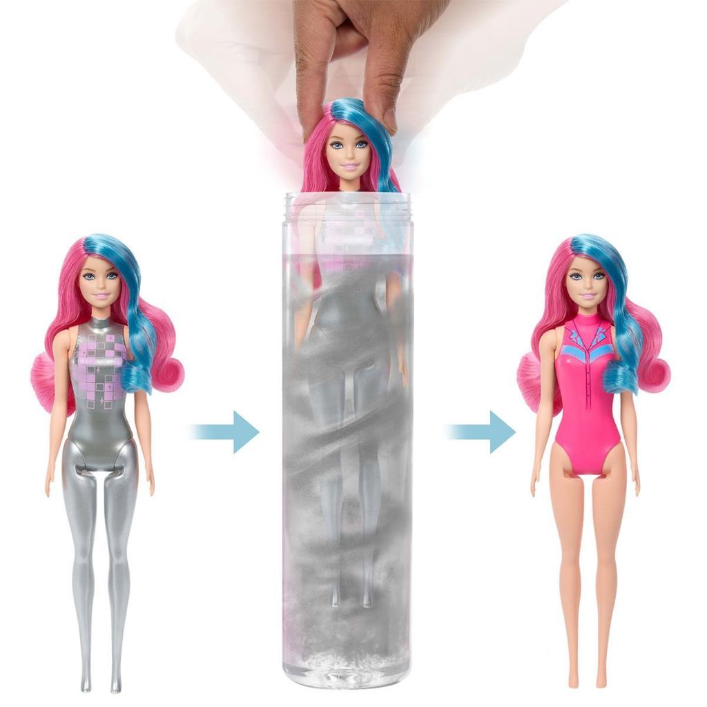 Nessiworld JCP01 Barbie Color Reveal - Color Changing Surprise Barbie Disco Star Series