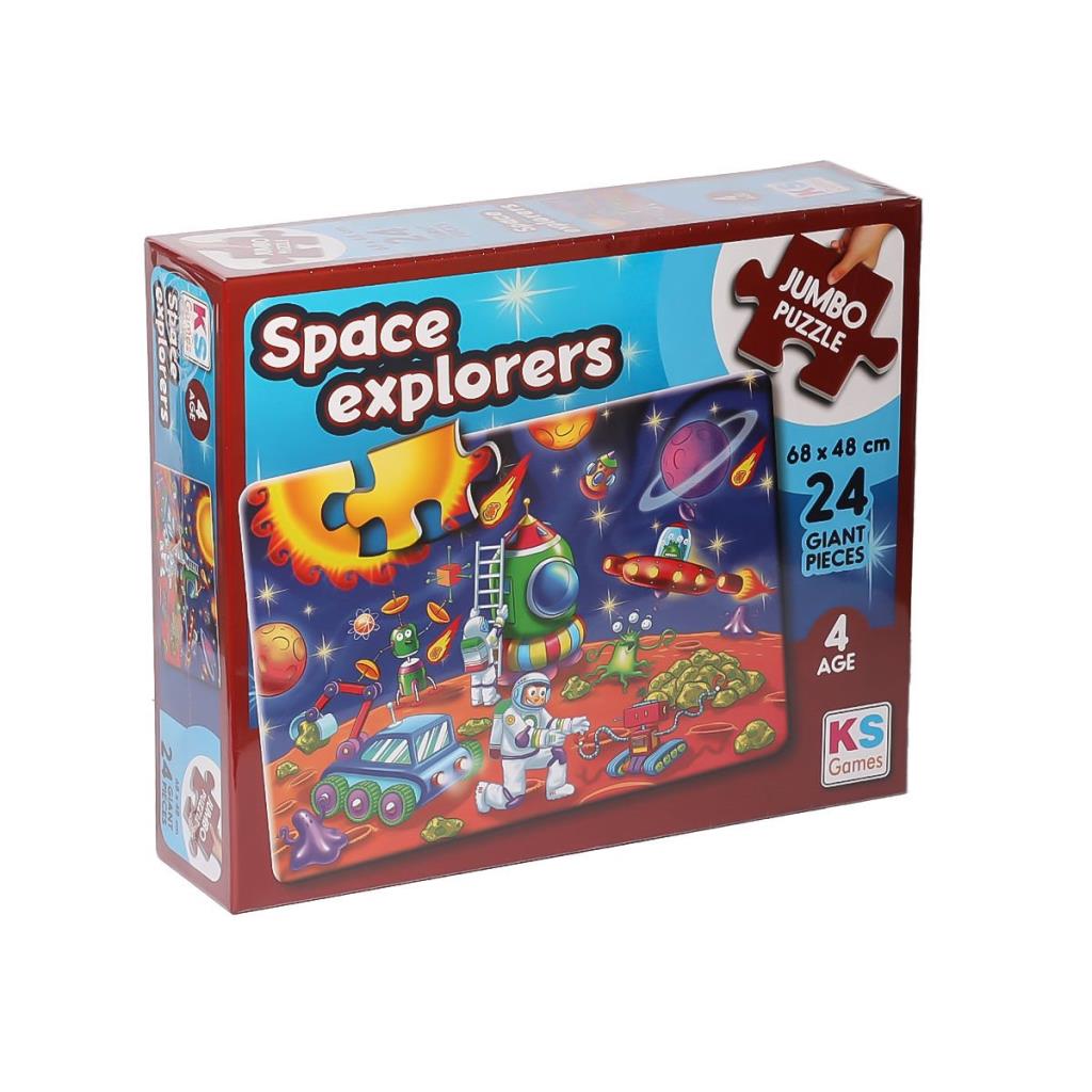 Nessiworld JP 31011 Space Explorers Jumbo Puzzle 24 Pieces -KSPuzzle