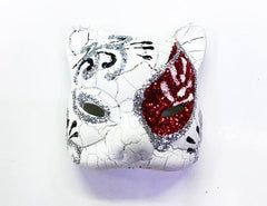 Nessiworld Red Colored Ceramic Material Venetian Cat Model Magnet