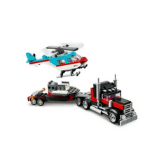 Nessiworld LEGO Flatbed Truck with Helikopter - MeanYou