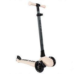 Nessiworld Let's Ride Two Lighted Foldable 3 Wheel Scooter Beige