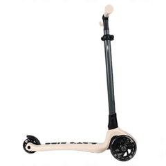 Nessiworld Let's Ride Two Lighted Foldable 3 Wheel Scooter Beige