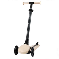 Nessiworld Let's Ride Two Lighted Foldable 3 Wheel Scooter Beige