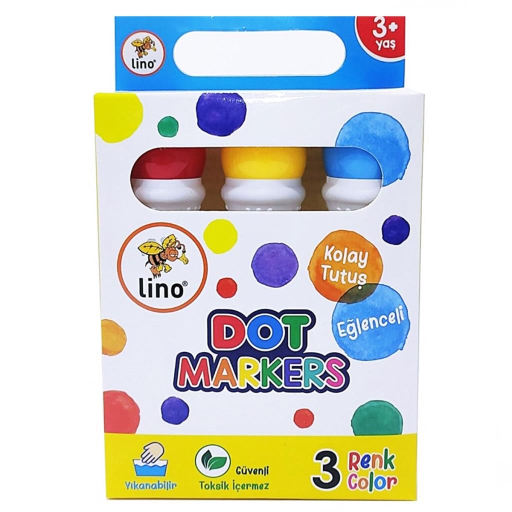 Nessiworld Lino Dot Markers 3-Pack Washable
