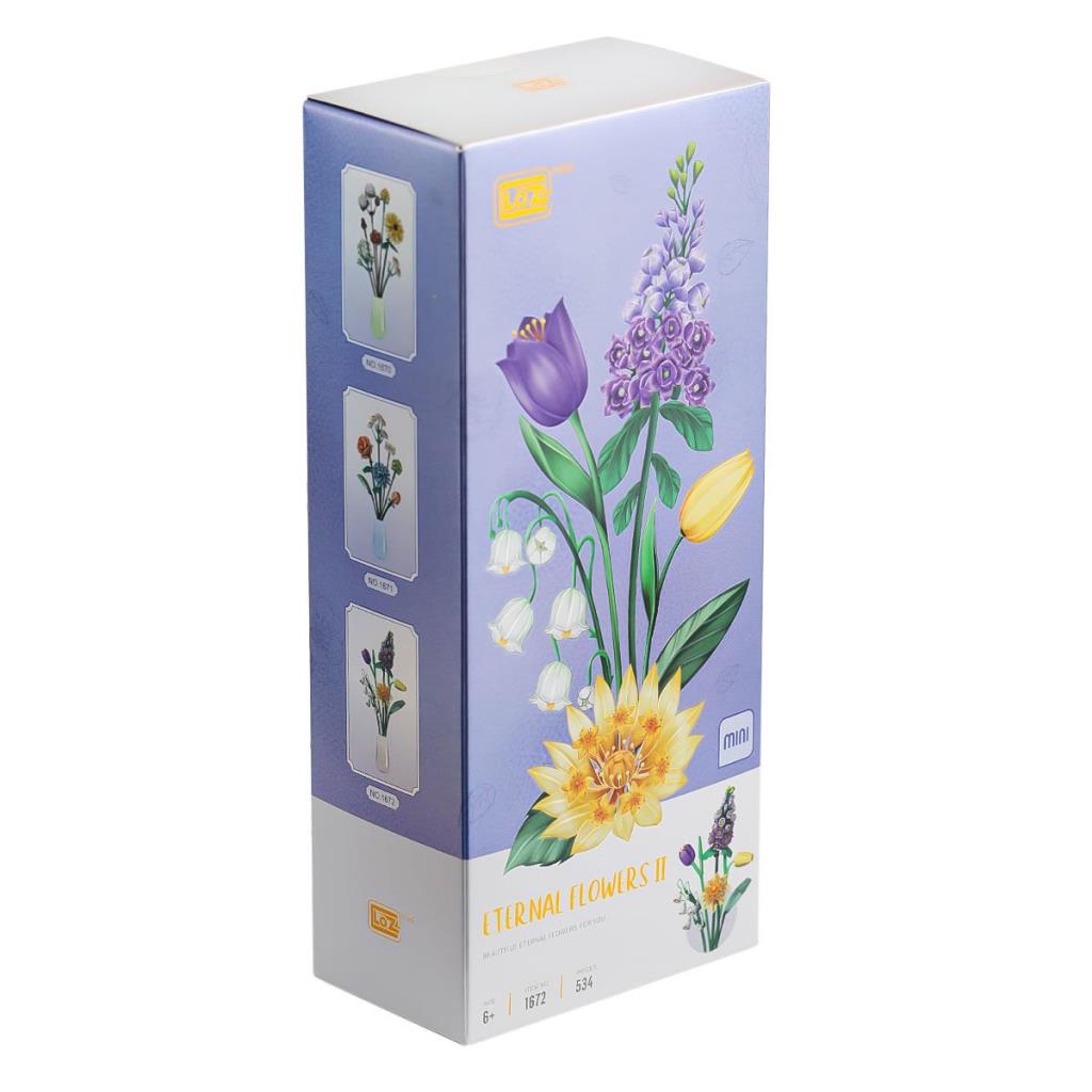 Nessiworld LZ1672 LOZ Ensemble de blocs de fleurs 534 pièces - Vie en wagon