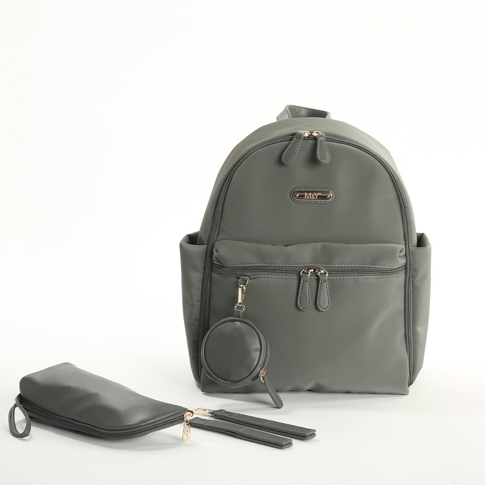 Sac à dos Nessiworld M&amp;Y Diamond Mother Baby Care 7345 Gris