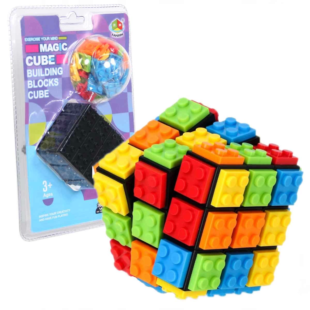 Nessiworld Magic Cube Lego Piece Educational Patience Cube