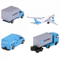 Nessiworld Majorette Maersk Temalı Lojistik 4'lü Koleksiyon Paketi