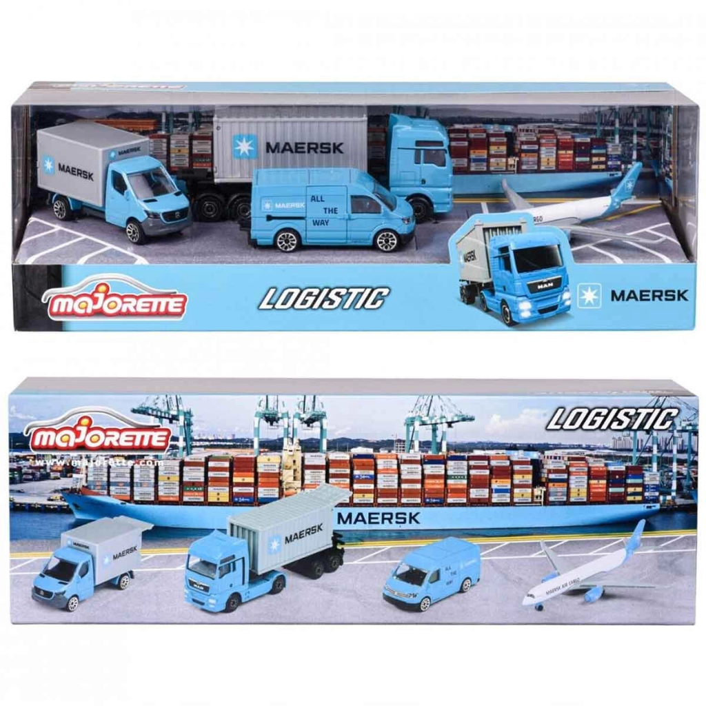 Nessiworld Majorette Maersk Temalı Lojistik 4'lü Koleksiyon Paketi