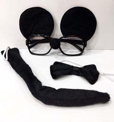 Nessiworld Mickey Mouse Glasses Bow Tie Tail Set