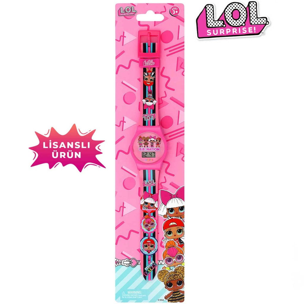 Nessiworld MiniFlak Licensed LOL Surprise LOL7153 Kids Wristwatch