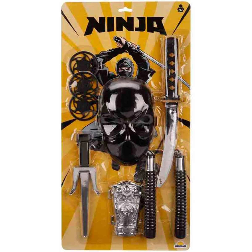 Nessiworld Ninja Masked Warrior Set 8 Pieces