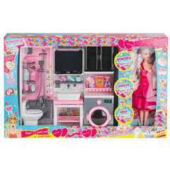 Nessiworld OYD-02393 Bebek ile Banyo Seti Oyun Zamanı -Oydaş Oyuncak