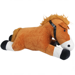 Nessiworld Plush Reclining Brown Horse 75 cm.