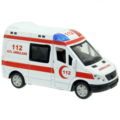 Nessiworld Battery Powered Light Sound 112 Metal Ambulance